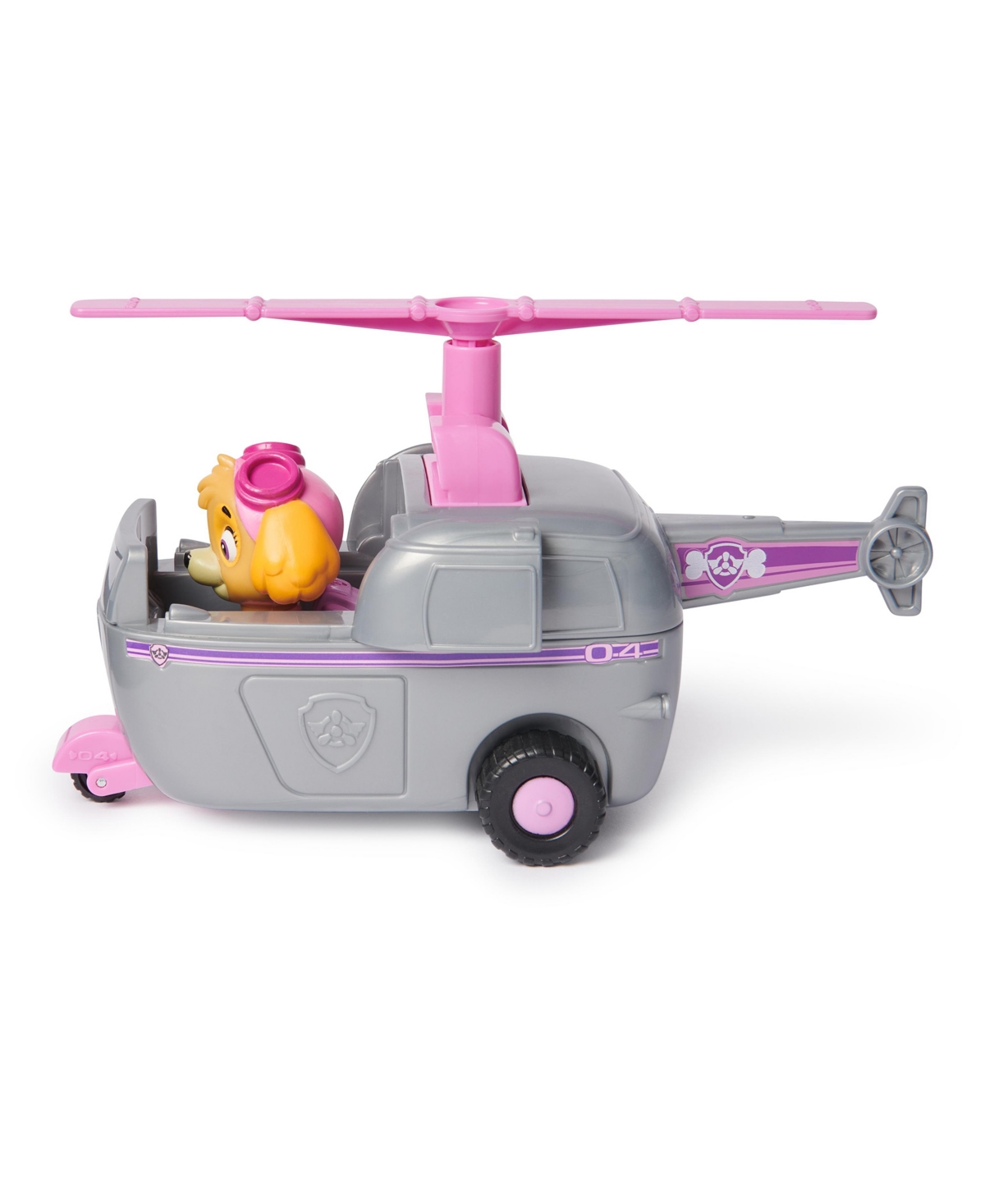 Paw Patrol , Skye's Helicopter, Toy Vehicle With Collectible Action Figure, Minded Kids Toys For Boys Girls Age In Multi-color