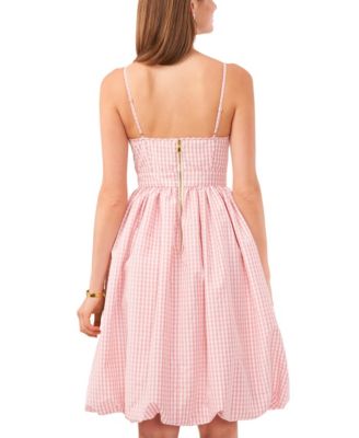 Women's Gingham Bubble Hem Dress