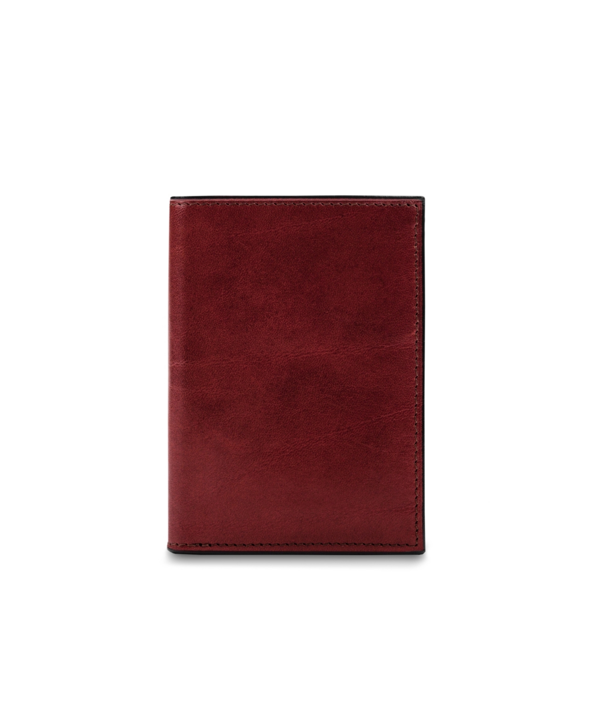 Men's Old Leather Collection - Passport Case - Dark brown leather