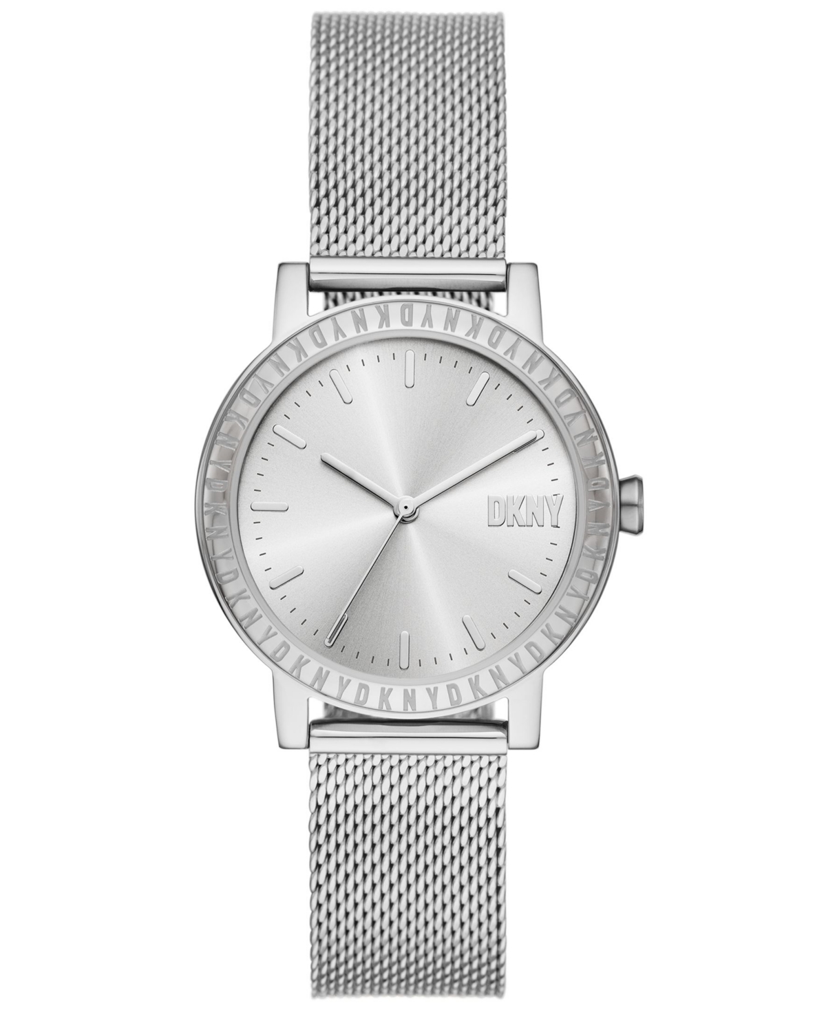 Women's Soho D Three-Hand Silver-Tone Stainless Steel Watch 34mm - Silver-Tone