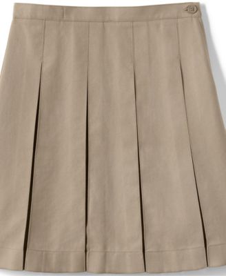 Big Girls Box Pleat Skirt Below the Knee