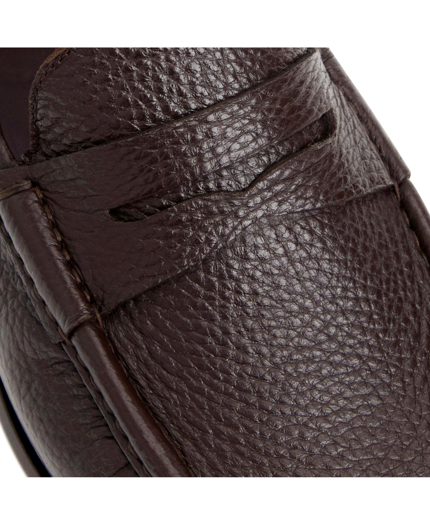 Мужские туфли Bruno Magli Tonio Leather Penny, цвет: Чёрный, вариант 1 — фото 9