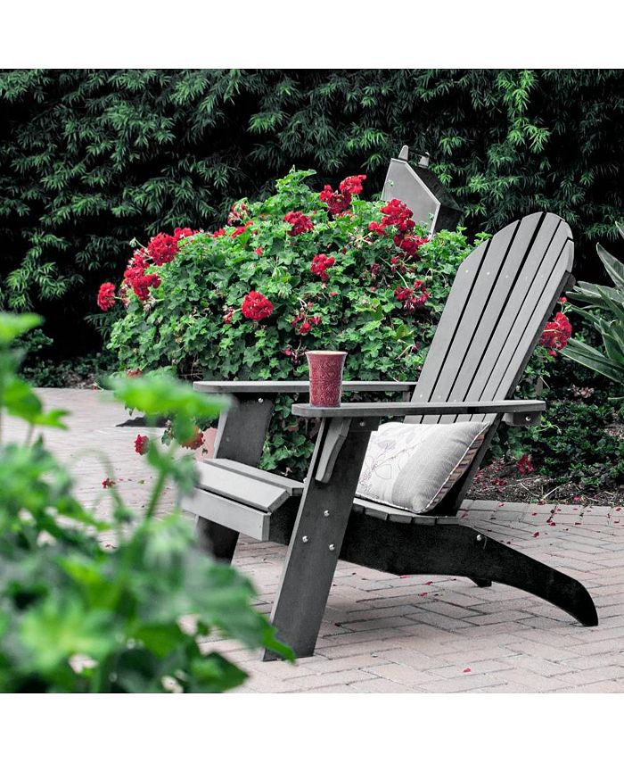 PolyTEAK King Size Adirondack Chair For Fire Pits, Patio, Porch, and
