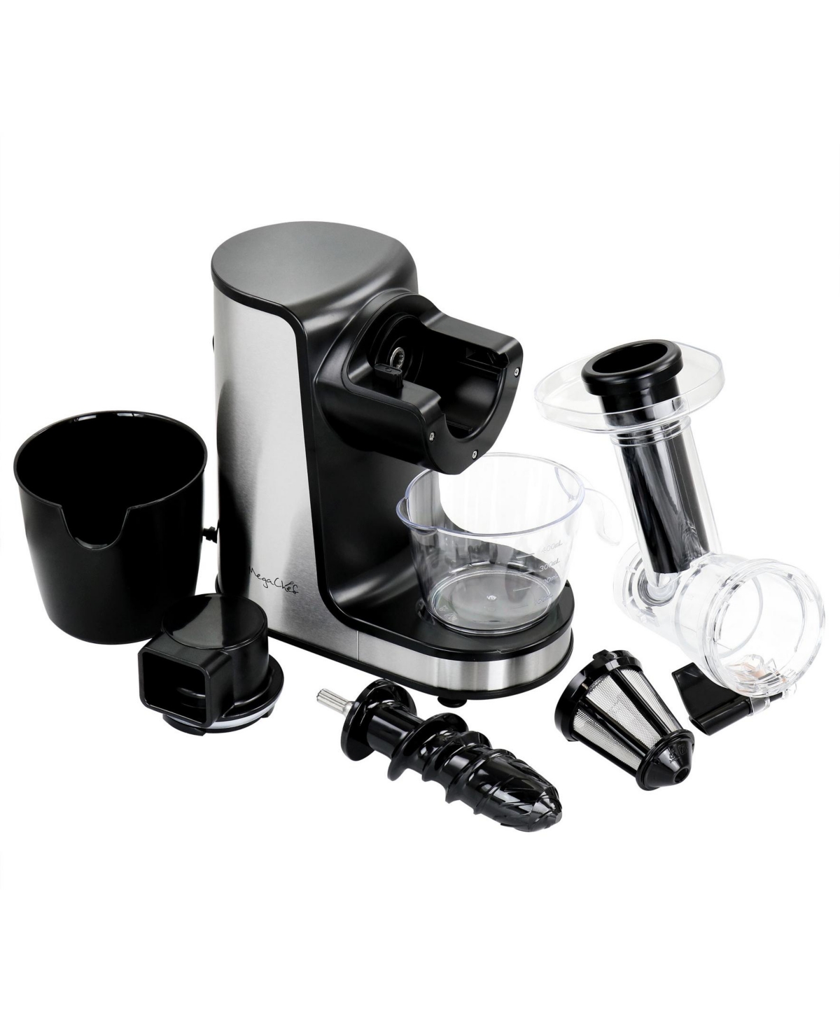 Megachef 150 Watts Masticating Slow Juicer In Silver