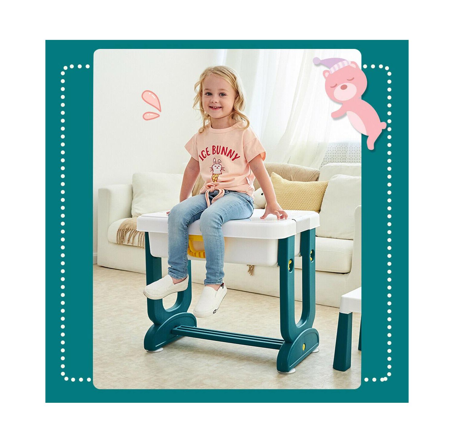 Toddler 5-in-1 Activity Table Set