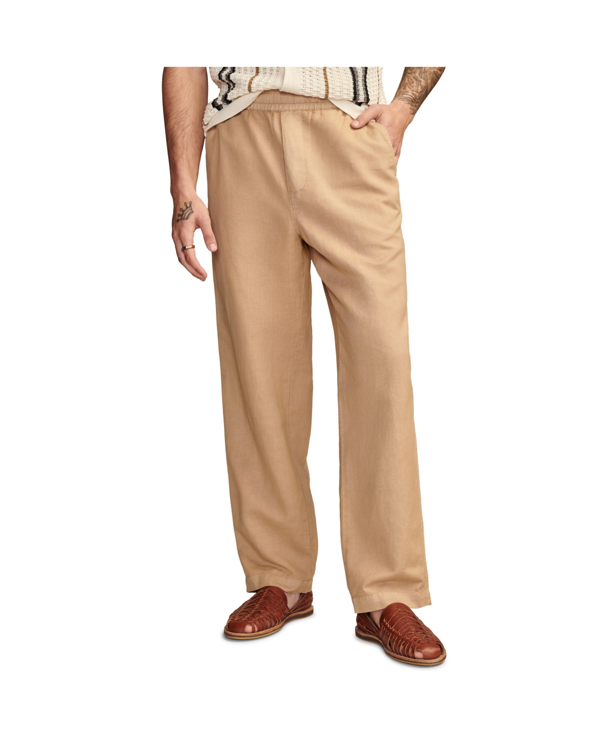 Men's Linen Pull-On Pants - Moonstruck