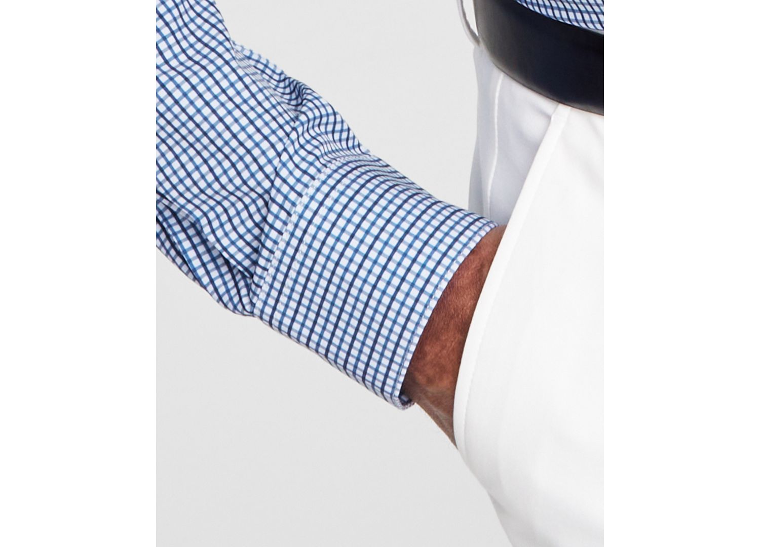 Men's Slim-Fit Check Dress Shirt