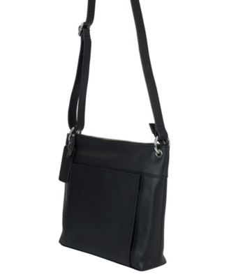 Pebble Trish Leather Crossbody Handbag with Organizer