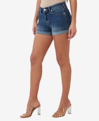 Women's Jennie Flap Rolled Denim Shorts