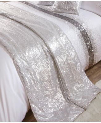 Hollywood Sequined Quilted Bedspread 90 inch