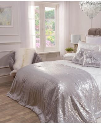 Hollywood Sequined Quilted Bedspread 90 inch