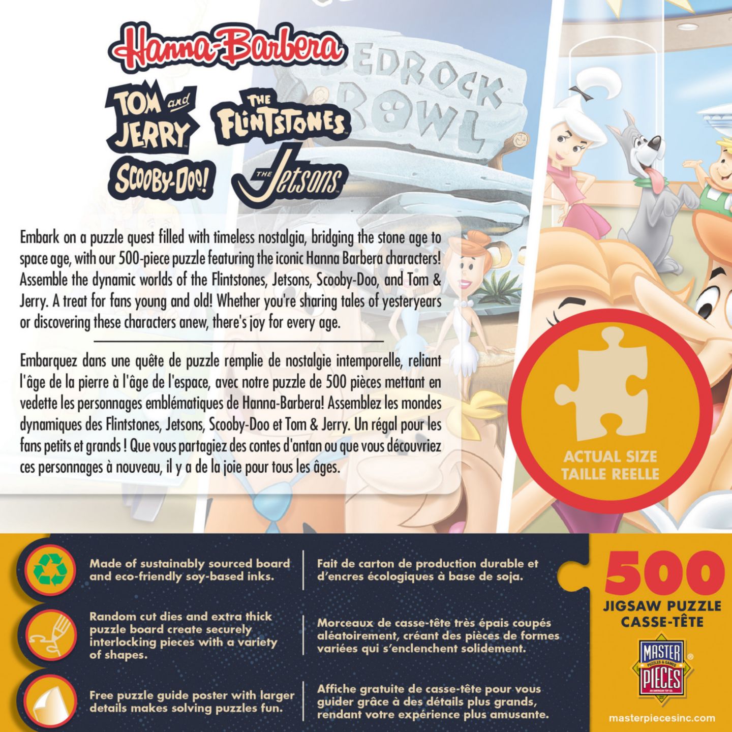 Детский пазл MasterPieces Puzzles MasterPieces Hanna Barbera - Classics 500 Piece Jigsaw Puzzle — фото 2
