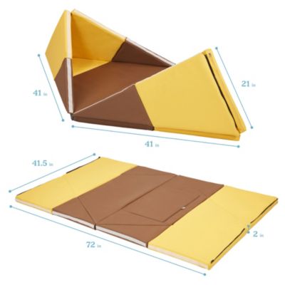 SoftZone Camp, Canoe and Tumble Too, Chocolate/Yellow