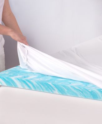 2" Restorative Gel Memory Foam Mattress Topper, King, Exclusively at Macy’s