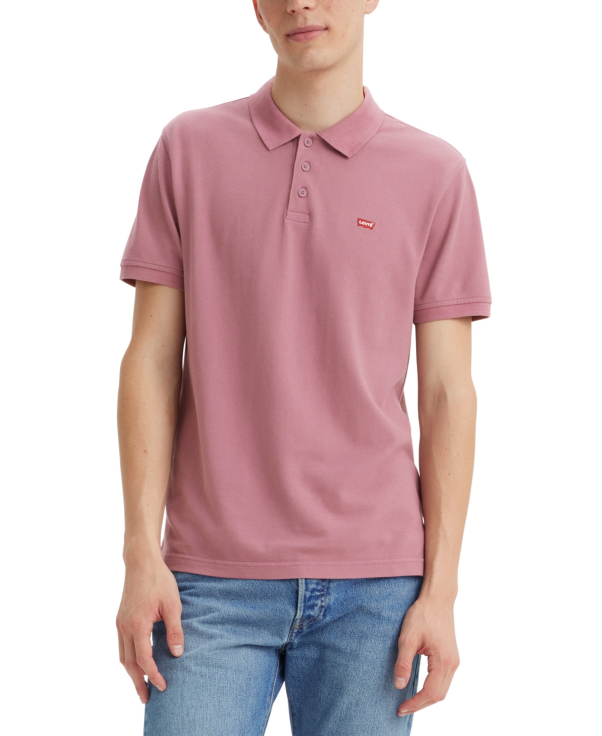 Shop Levi's Men's Housemark Standard-fit Solid Polo Shirt In Dusky Orch