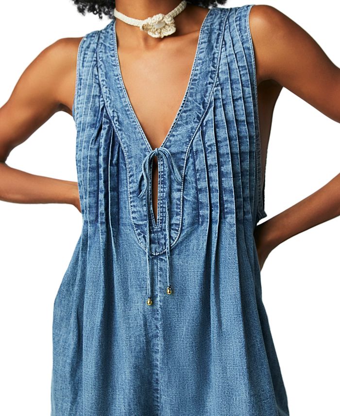 TAVIMART  -  Sailor Collar Single-breasted A-Line Top Preppy Style Women's Pleated Sleeveless Tops Barbiecore Sleeveless T-shirt Y2K