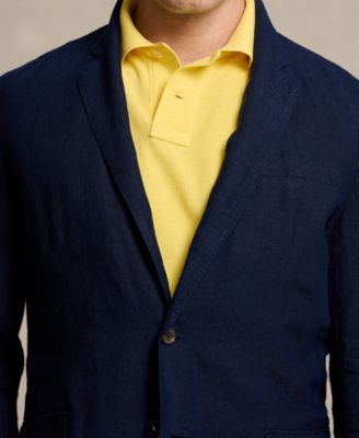 Men's Polo Soft Modern Linen Suit Jacket