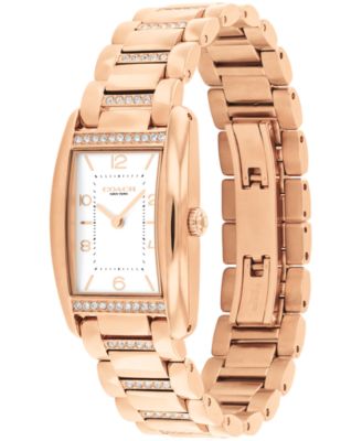 Women's Reese Rose Gold-Tone Stainless Steel Crystal Watch 24mm