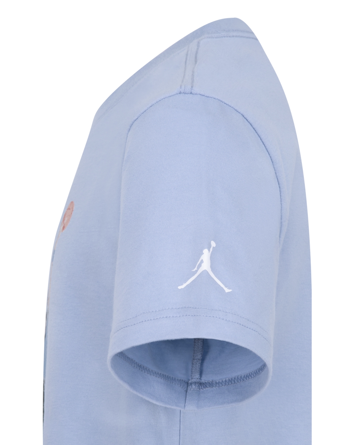 Shop Jordan Big Boys Watercolor Jumpman Short Sleeve Tee In Blue Grey