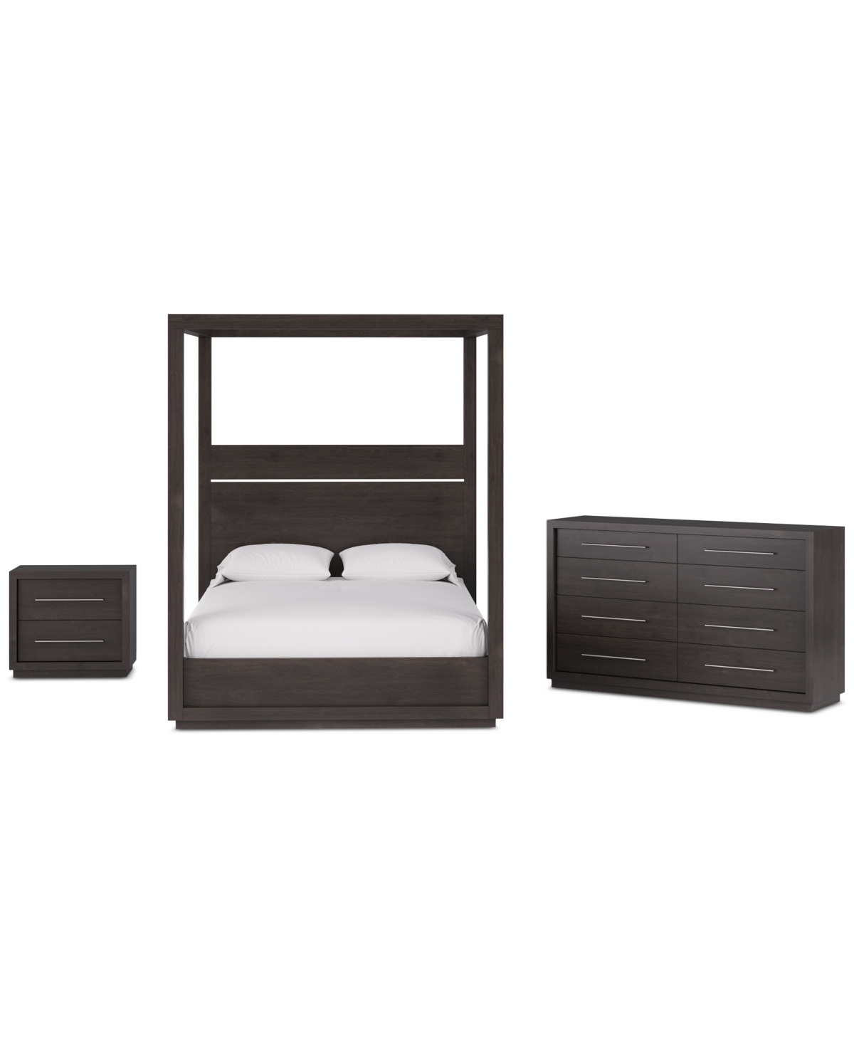 Tivie 3pc Bedroom Set (Full Canopy Bed + Dresser + Nightstand), Created for Macy's