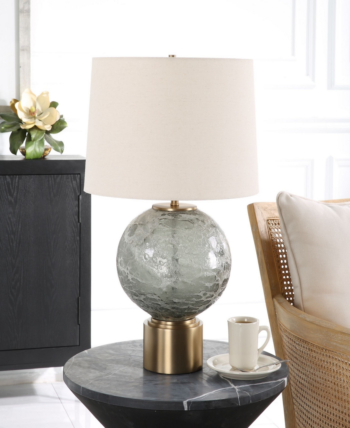 Shop Uttermost 25" Lunia Table Lamp In Brass