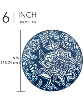 Tapestry Canape Plates, Set of 6 