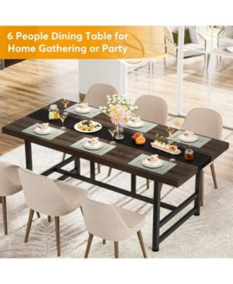 70.86 inches Thocker board 6 People Home & Kitchen Table Dinning Table