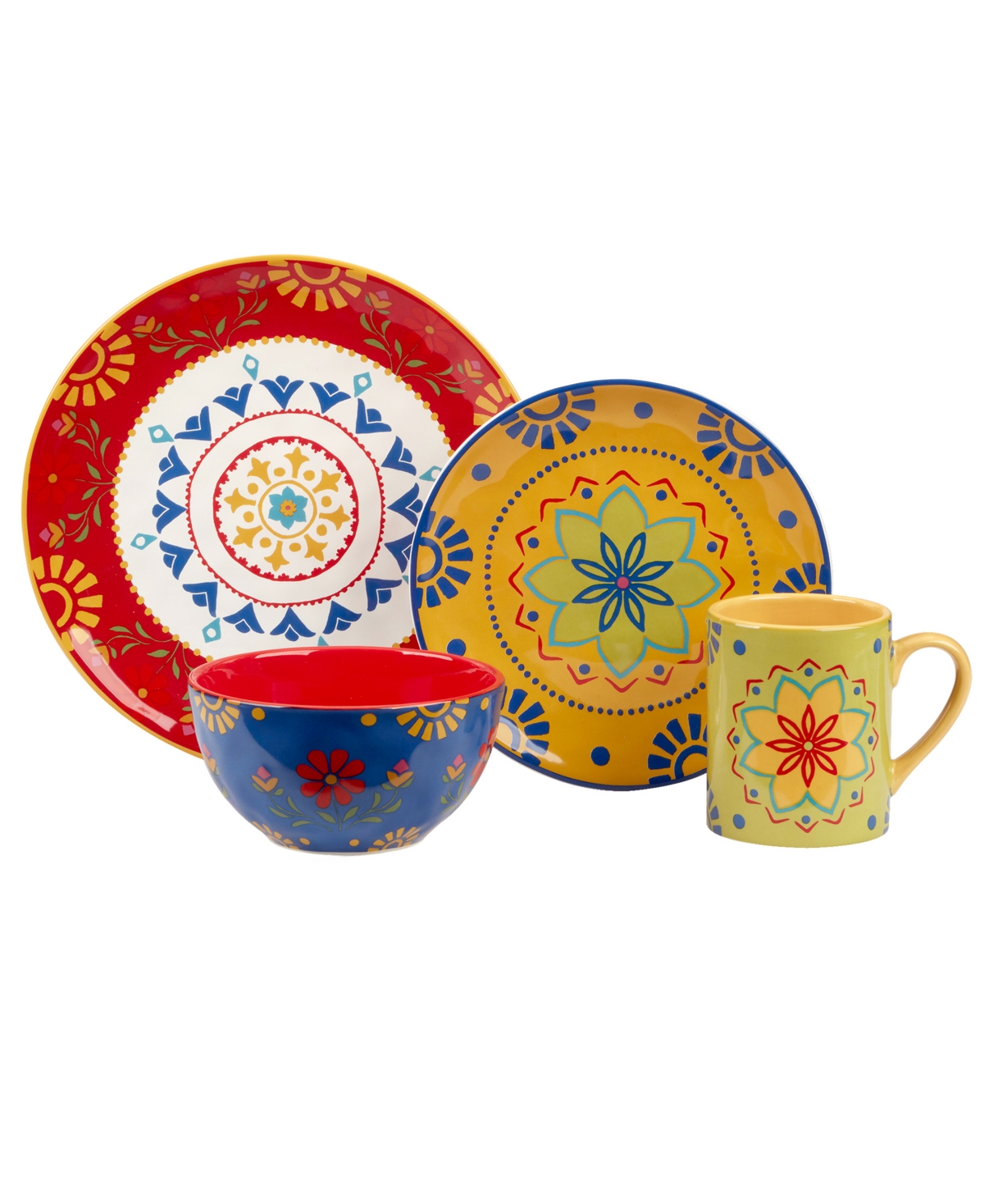 Certified International Spice Love 16pc Dinnerware Set, Service For 4 In Miscellaneous