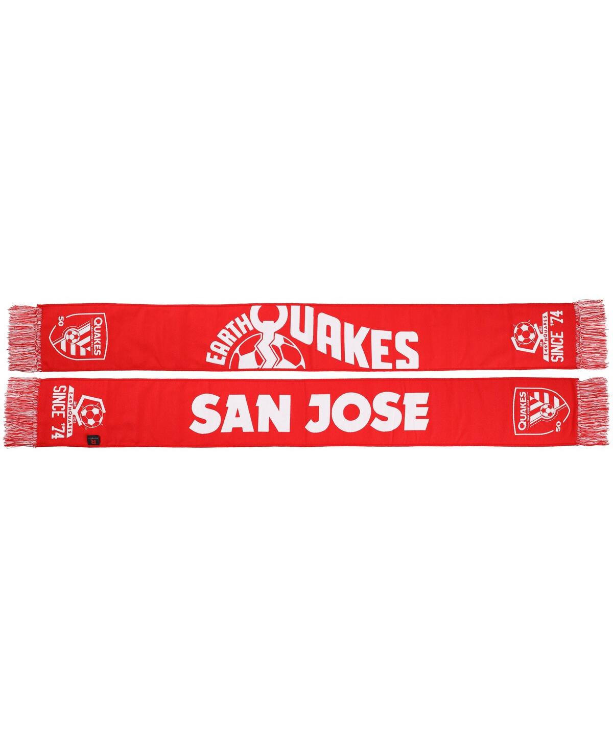 Men's and Women's Red San Jose Earthquakes Jersey Hook Scarf - Red
