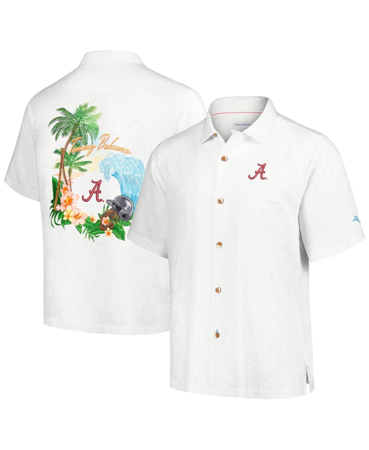 Shop Tommy Bahama Men's  White Alabama Crimson Tide Castaway Game Camp Button-up Shirt