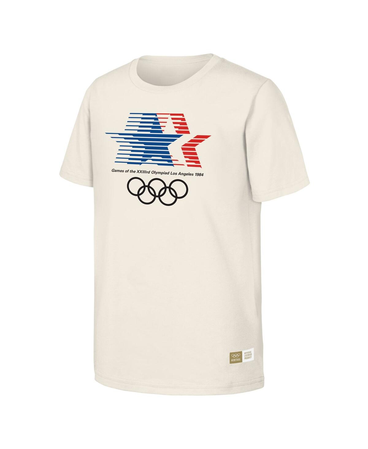 Shop Outerstuff Men's Natural 1984 Los Angeles Games Olympic Heritage T-shirt