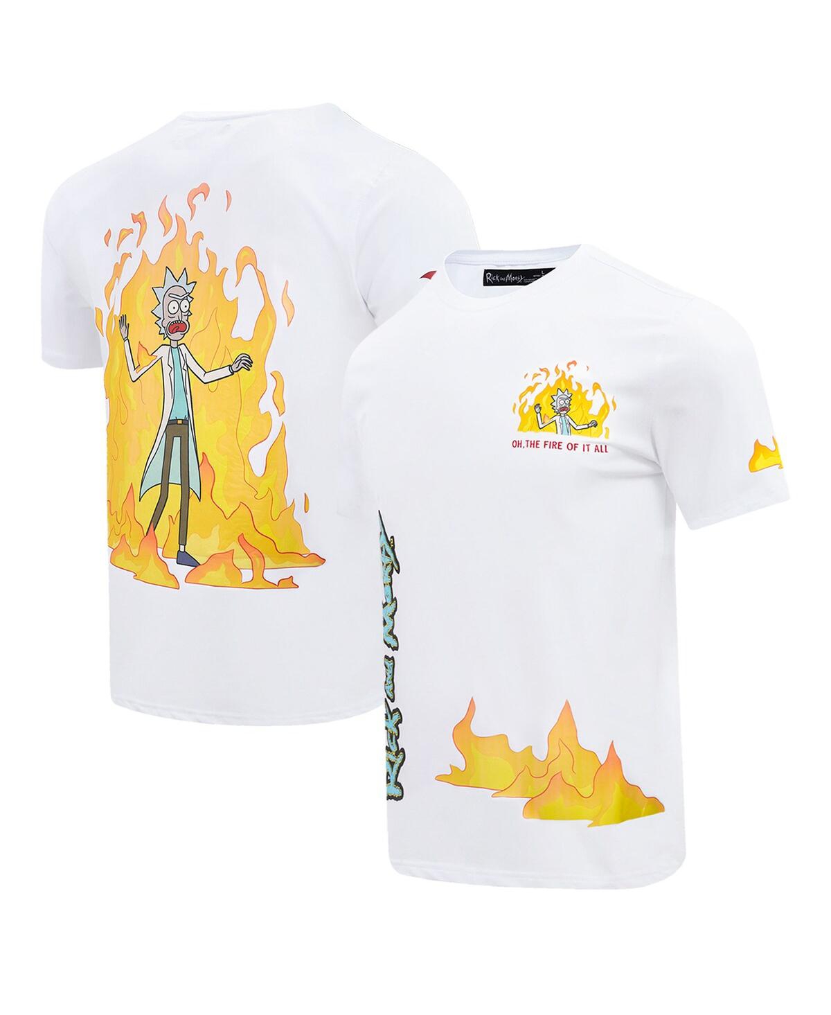 Freeze Max Men's  White Rick And Morty Year Of The Dragon T-shirt