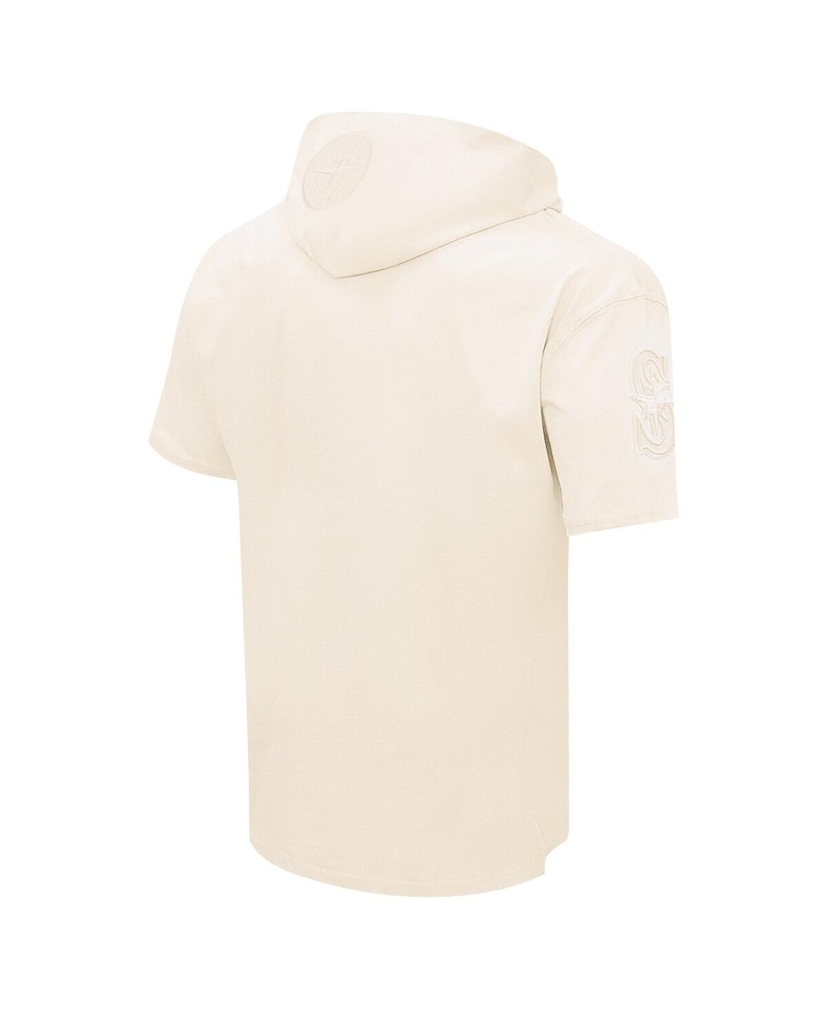 Men's Pro StandardSeattle Mariners Neutral Short Sleeve Hoodie T-shirt - Cream