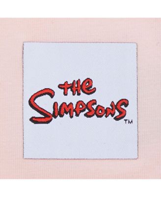 Men's and Women's Pink The Simpsons Surfboarding T-shirt