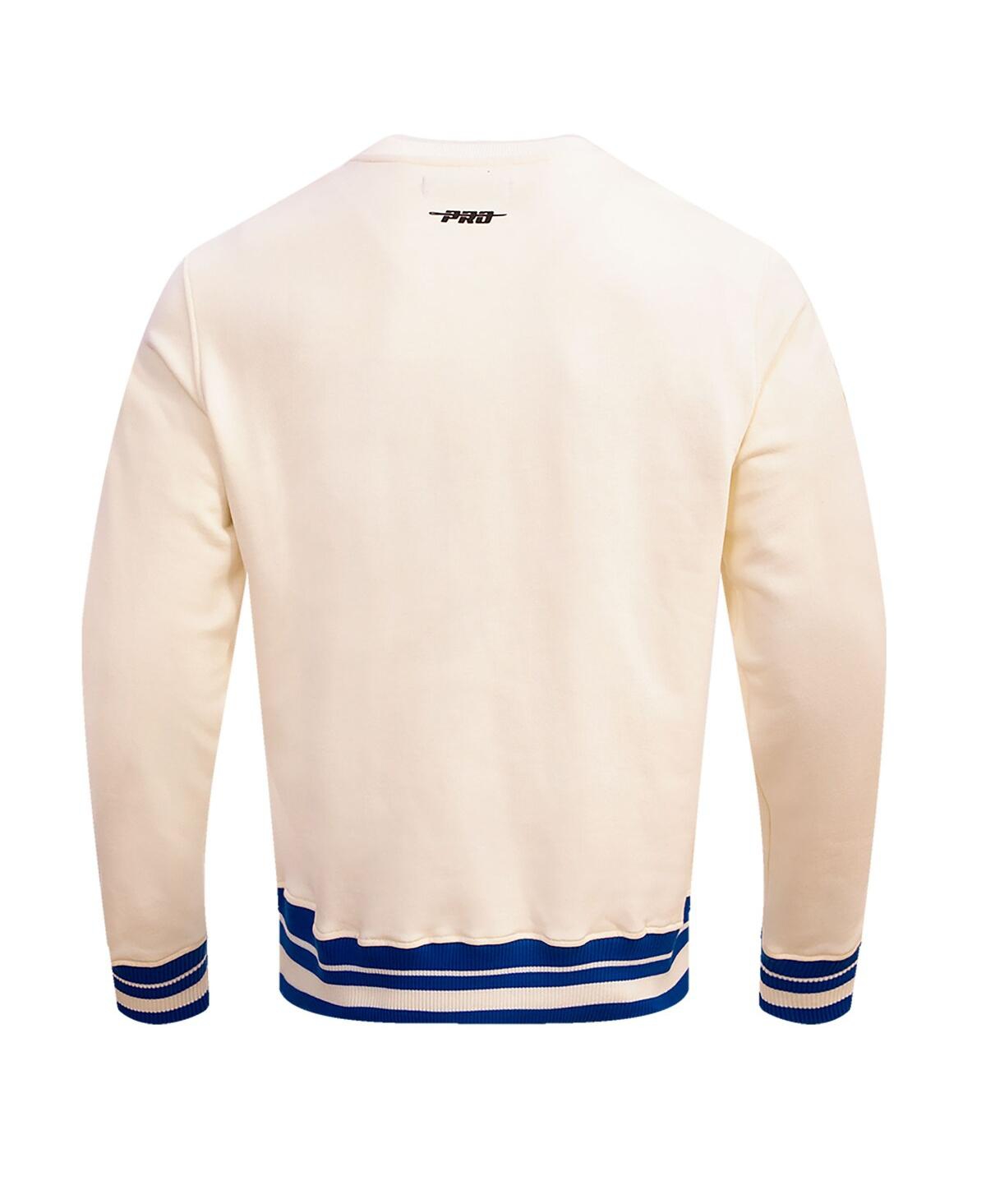 Shop Pro Standard Men's  Cream Seattle Seahawks Retro Classics Fleece Pullover Sweatshirt