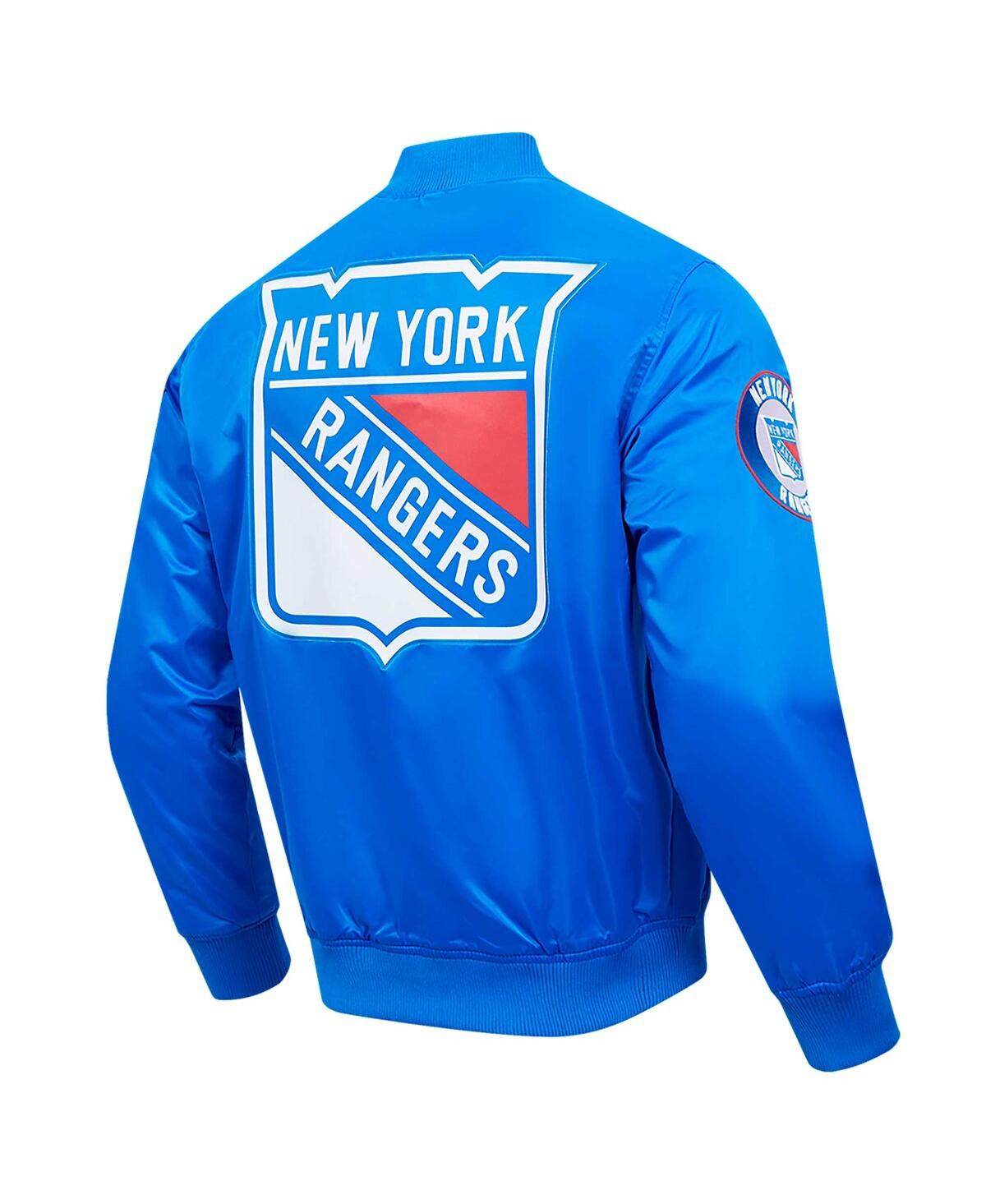Men's Pro StandardNew York Rangers Classic Satin Full-Snap Jacket - Blue