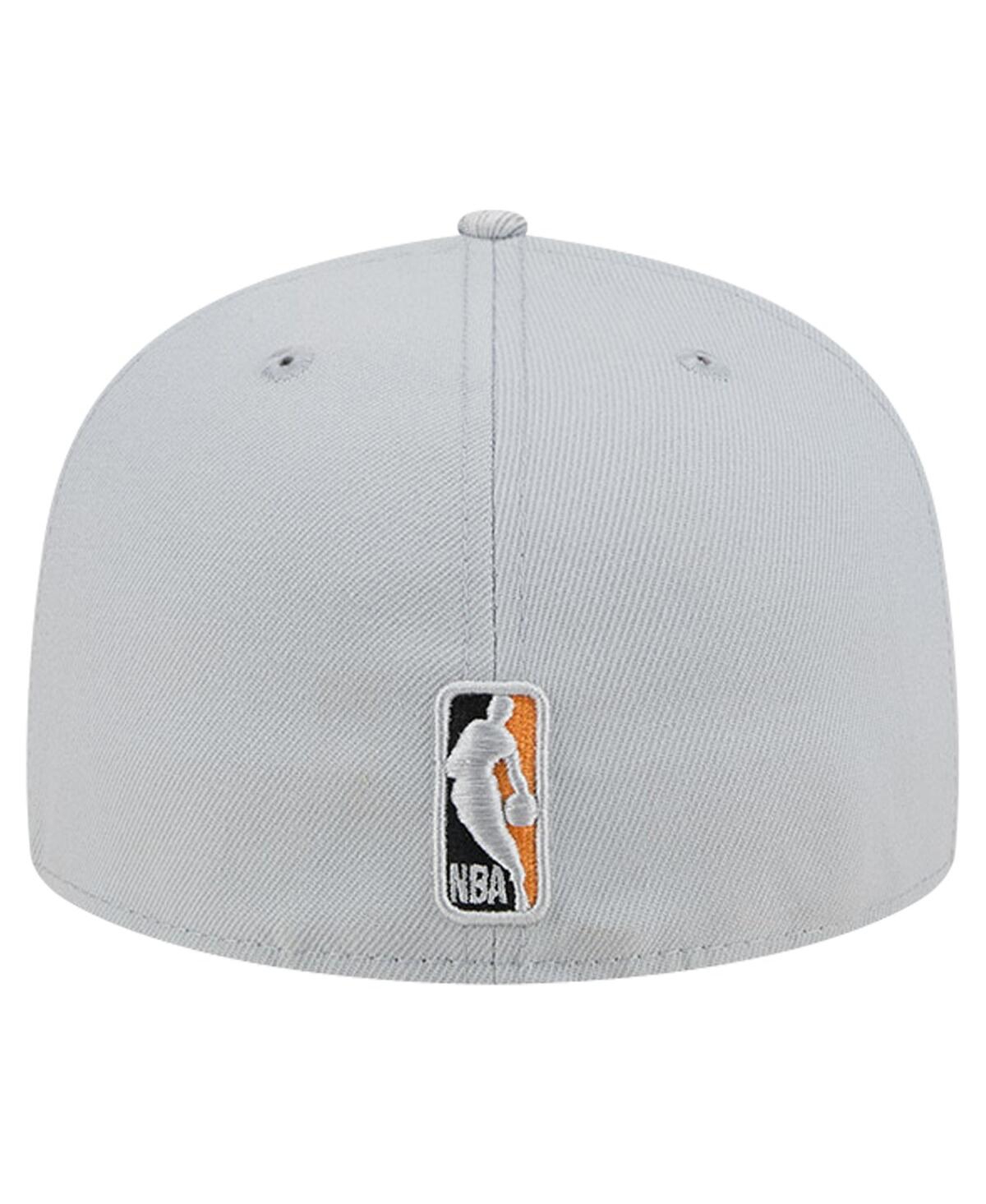 Men's New EraPhoenix Suns Active Color Camo Visor 59FIFTY Fitted Hat - Gray