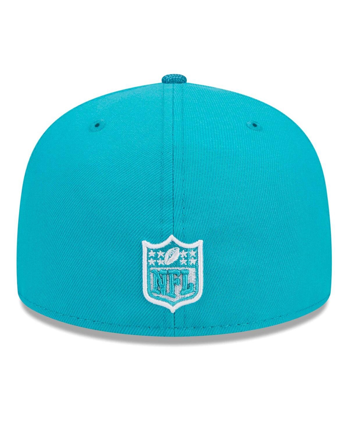 Men's New Era Aqua Miami Dolphins Active Ballistic 59FIFTY Fitted Hat