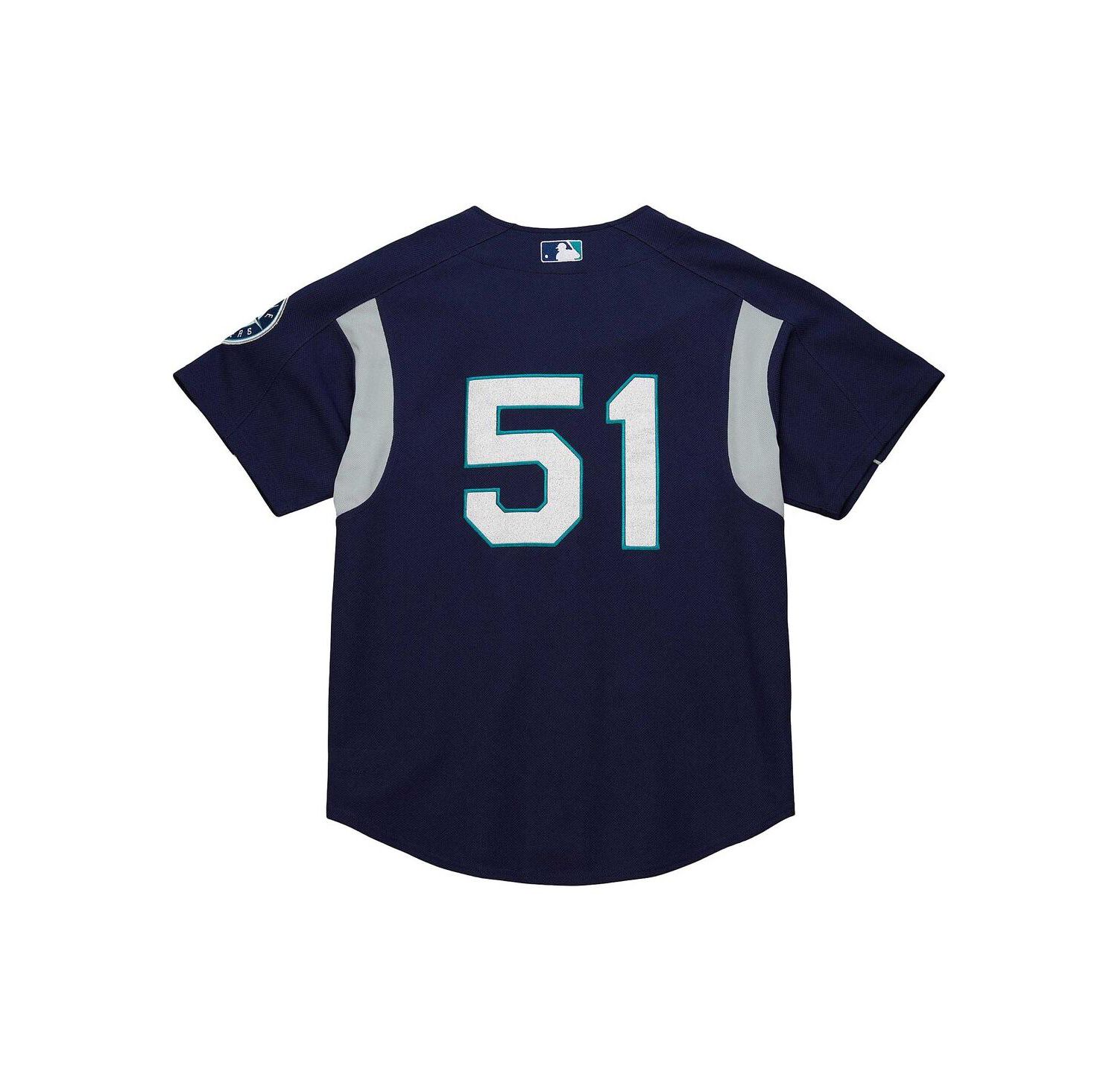 Men's Ichiro Suzuki Navy Distressed Seattle Mariners Cooperstown Collection Batting Practice Jersey