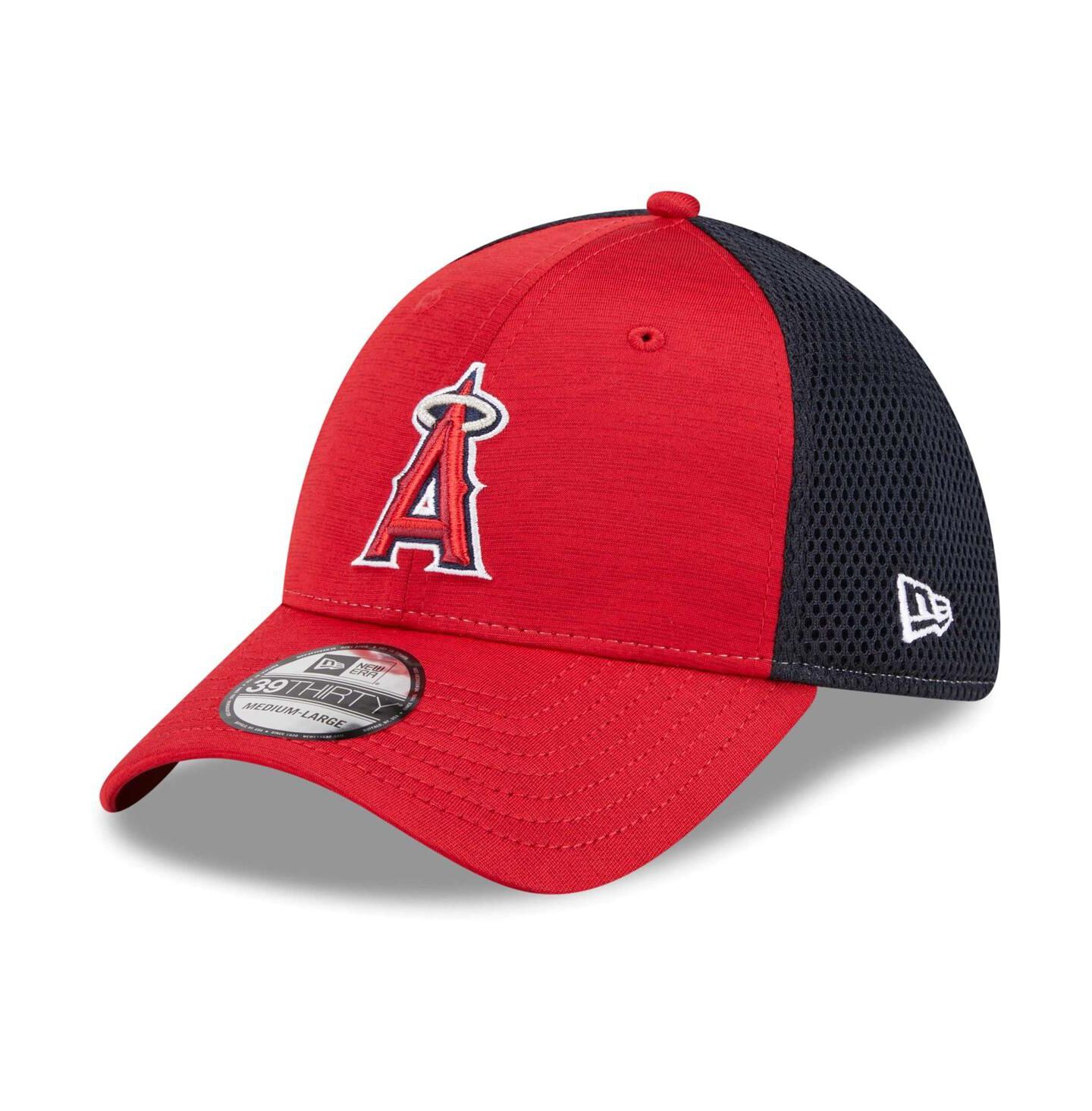Мужская кепка New Era Red Los Angeles Angels Neo 39THIRTY Flex Hat — фото 1