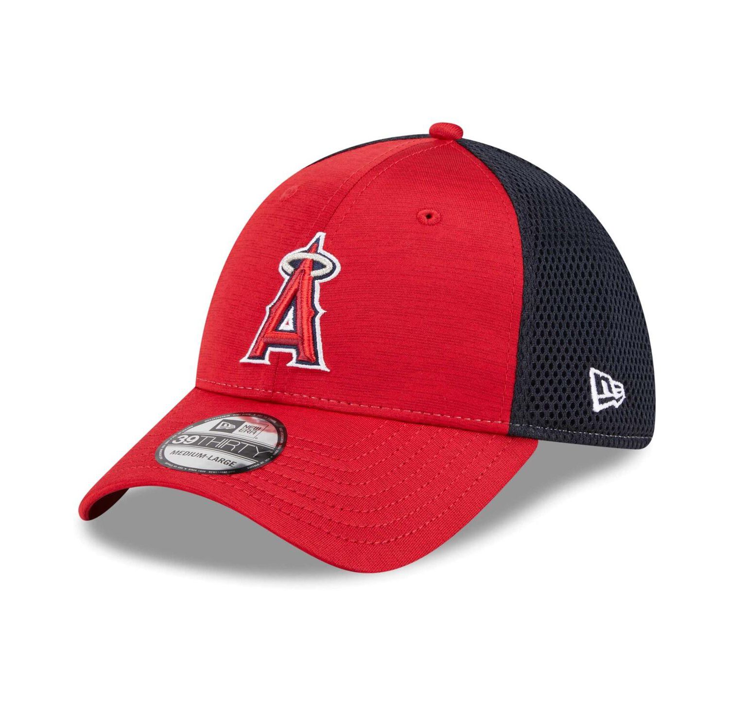 Men's Red Los Angeles Angels Neo 39THIRTY Flex Hat