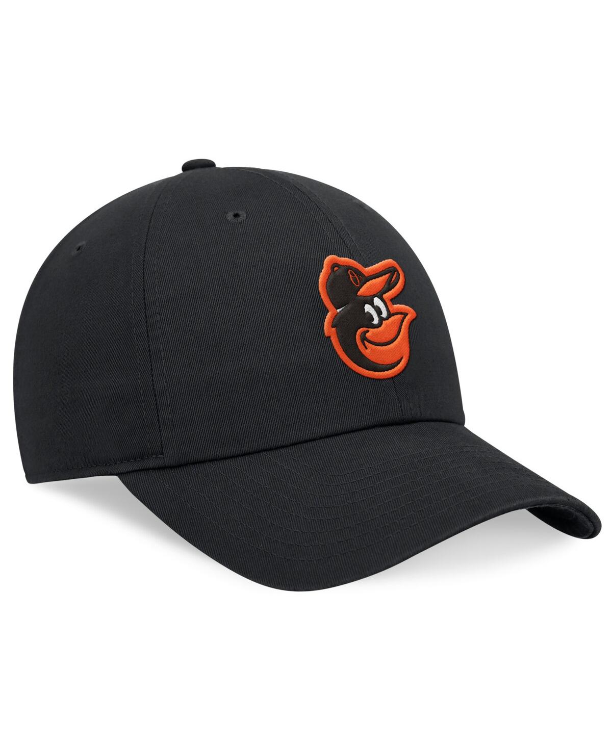 Nike Men's  Black Baltimore Orioles Evergreen Club Adjustable Hat In Black