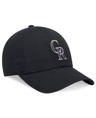 Men's Black Colorado Rockies Evergreen Club Adjustable Hat