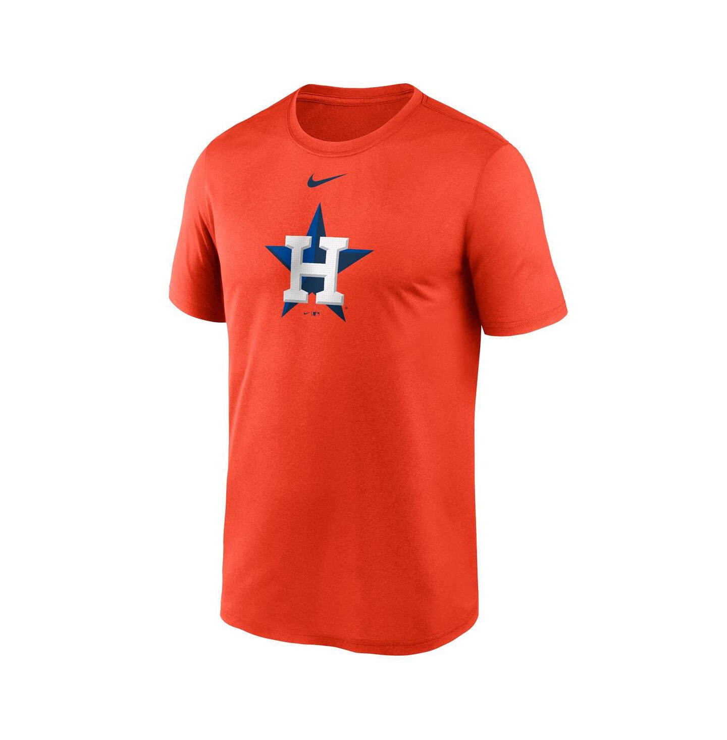 Мужская футболка Nike Orange Houston Astros Legend Fuse Large Logo Performance — фото 2