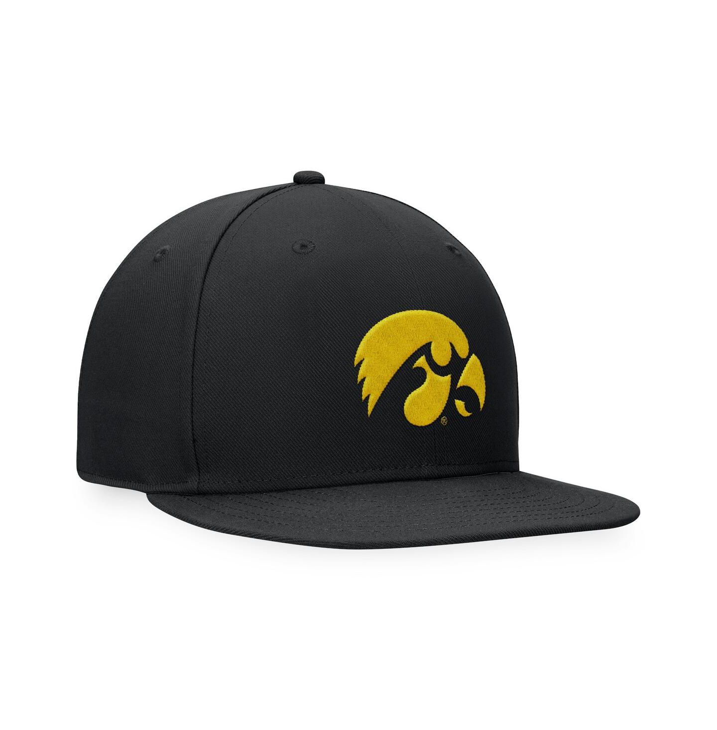 Мужская кепка Top of the World Black Iowa Hawkeyes Fitted Hat — фото 2