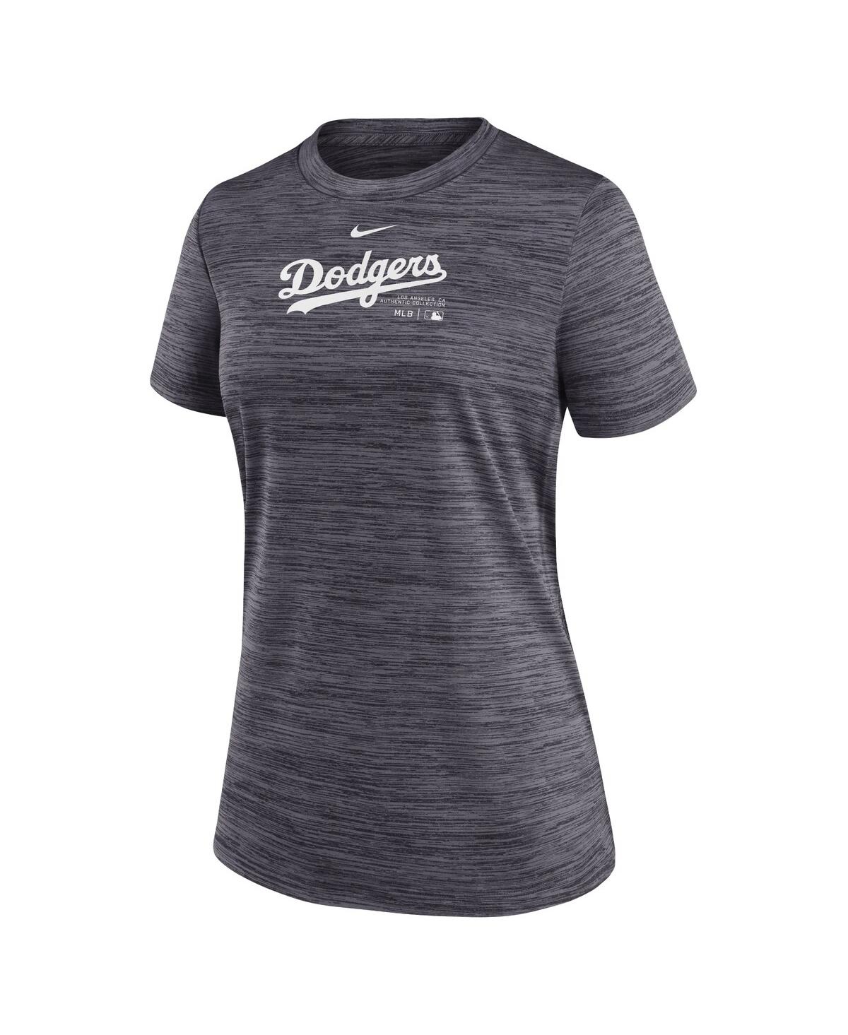 Women's NikeLos Angeles Dodgers Authentic Collection Velocity Performance T-shirt - Black