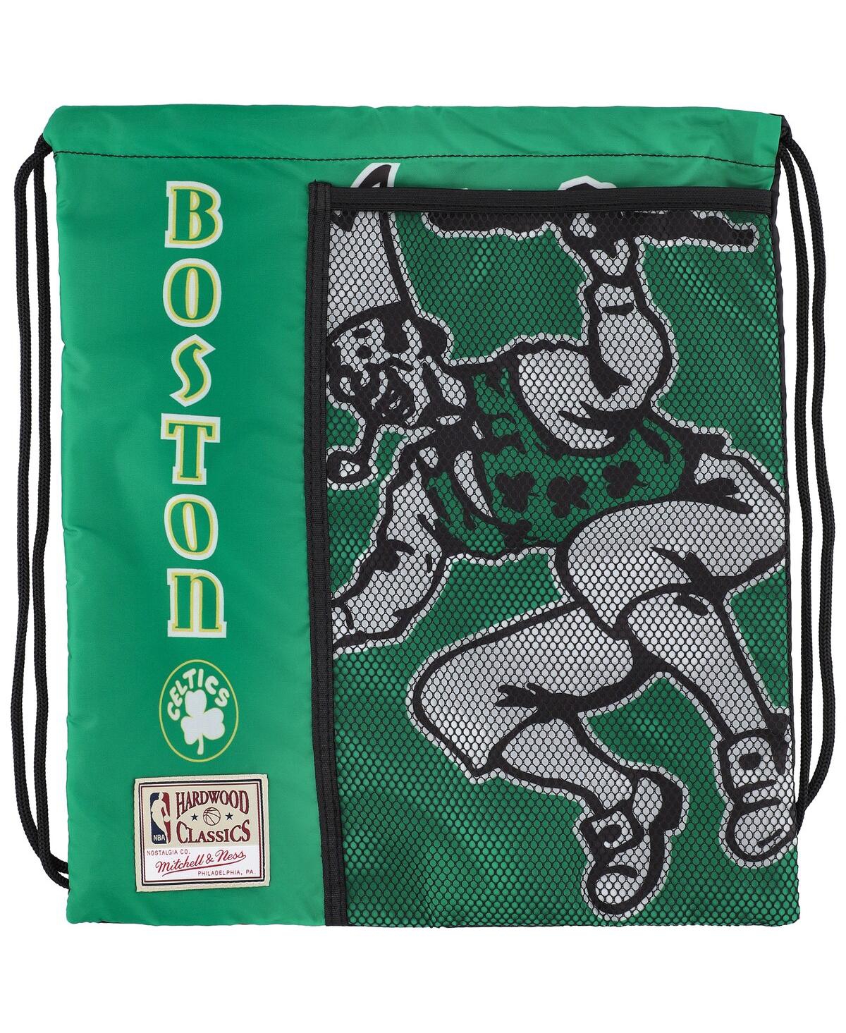 Mitchell & Ness Men's And Women's  Boston Celtics Hardwood Classicsâ Team Logo Cinch Bag In Green