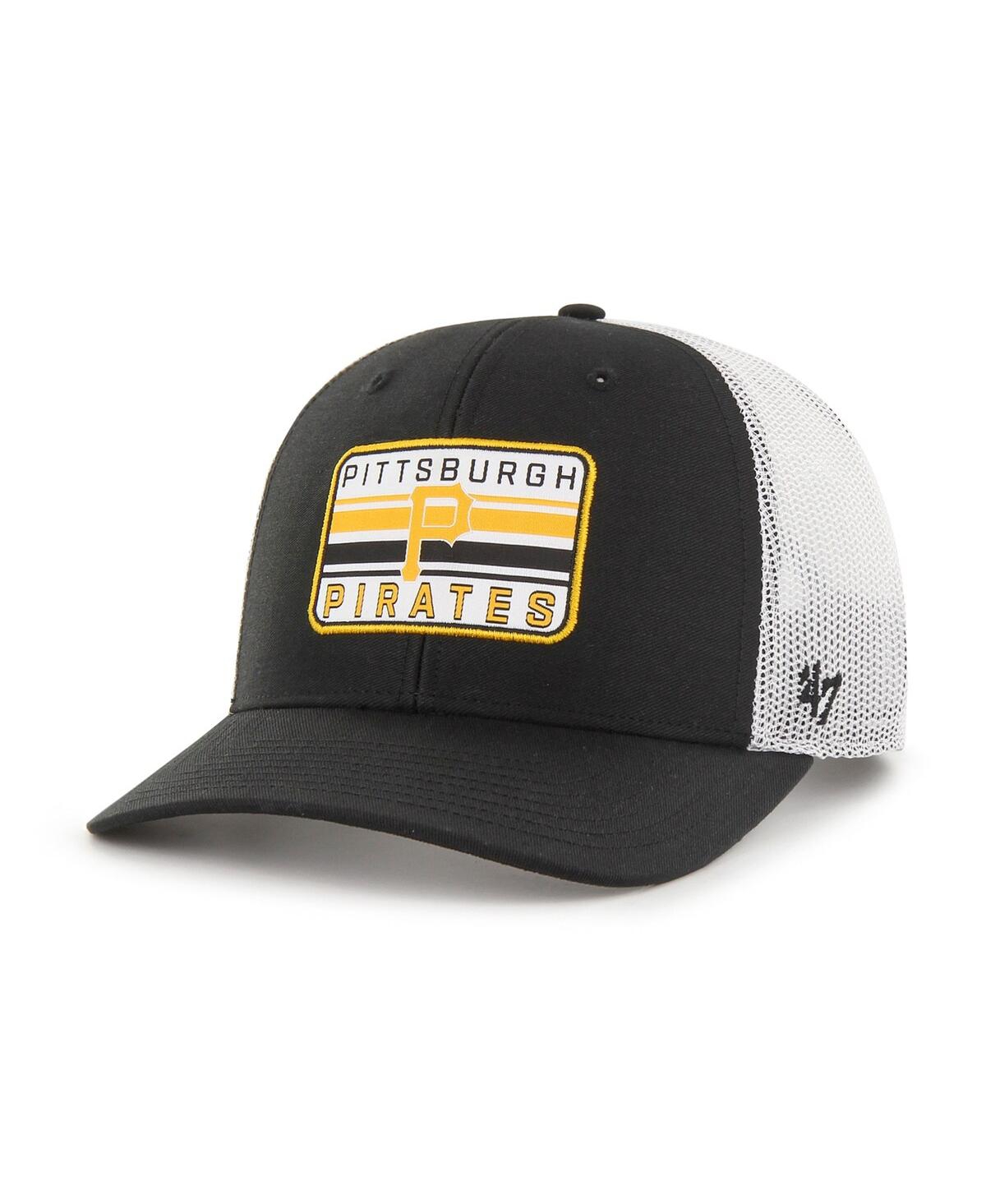 47 Brand Men's ' Black Pittsburgh Pirates Drifter Trucker Adjustable Hat