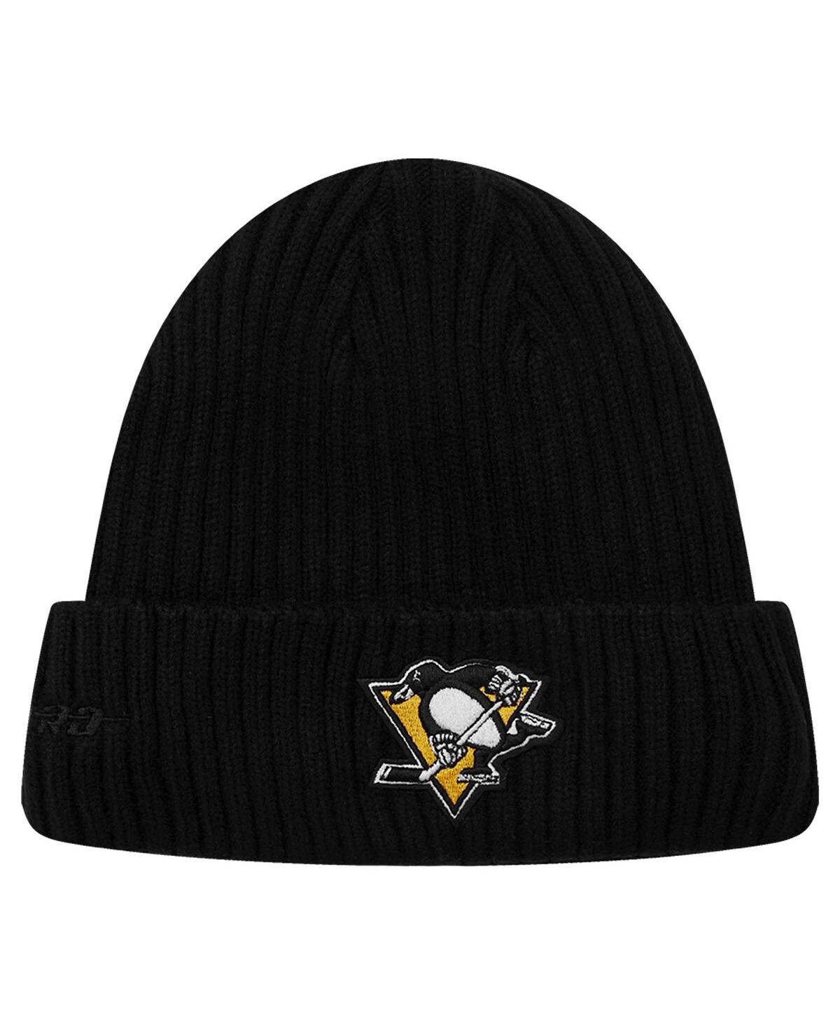 Men's Pro Standard Black Pittsburgh Penguins Classic Core Cuffed Knit Hat - Black