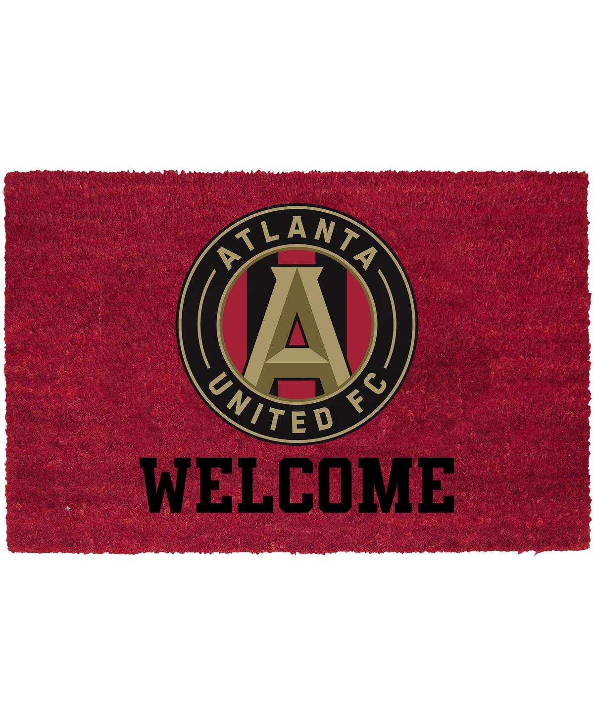 Atlanta United Fc Welcome Door Mat - Red